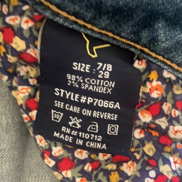 VIGOSS STUDIO women’s THE JAGGER BOOTCUT low rise jeans cotton spandex 7/8 w29 - Picture 10 of 15